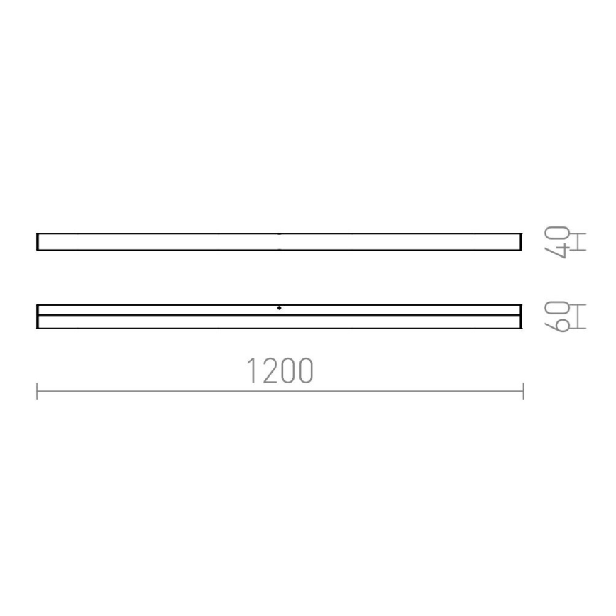 RED - Design Rendl - R12405 - LED Лампа за огледало в баня LEVIA LED/24W/230V IP44