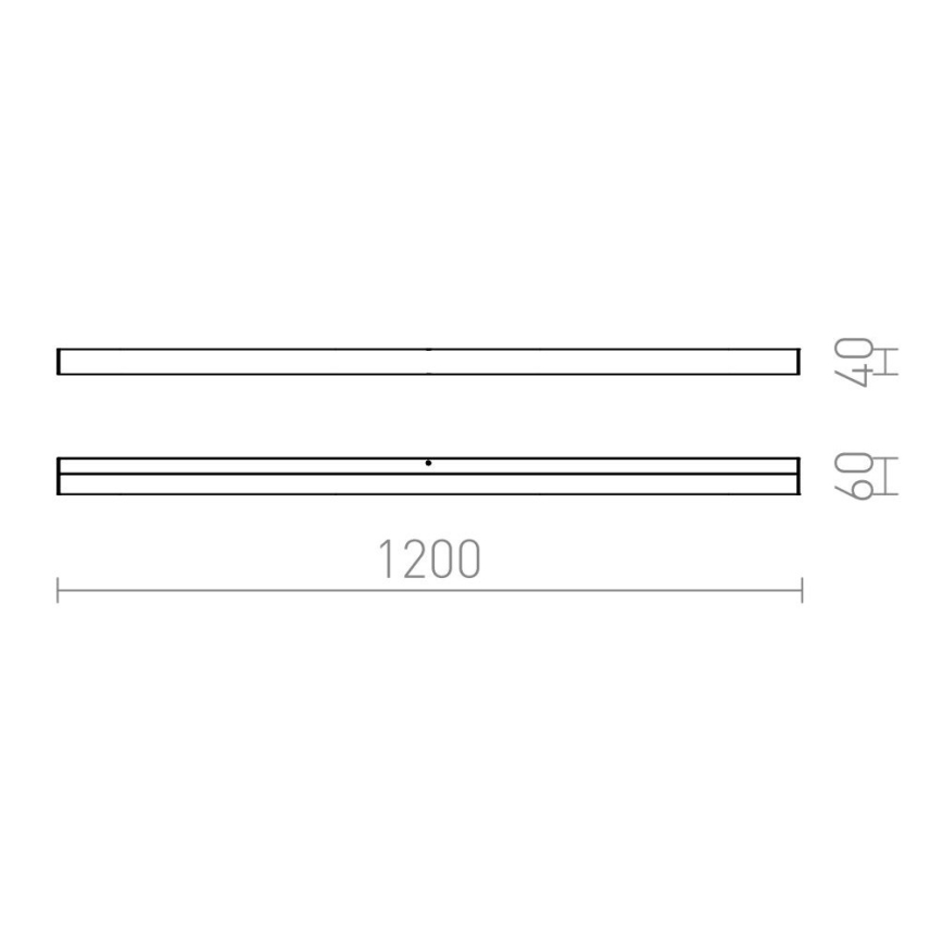 RED - Design Rendl - R12406 - LED Лампа за огледало в баня LEVIA LED/24W/230V IP44