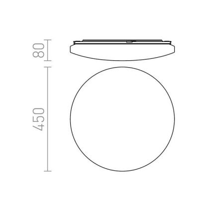 RED - Design Rendl - R12433 - LED Лампа SEMPRE LED/36W/230V кръгла