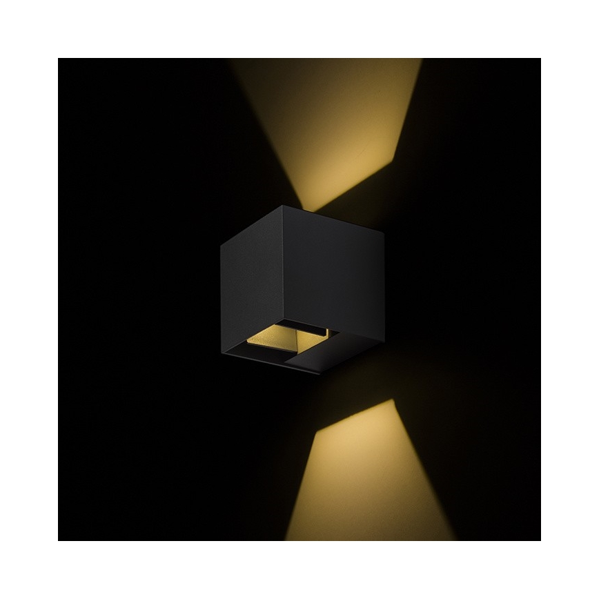 RED - Design Rendl - R12557 - LED Екстериорен аплик CARRE 2xLED/3W/230V IP54