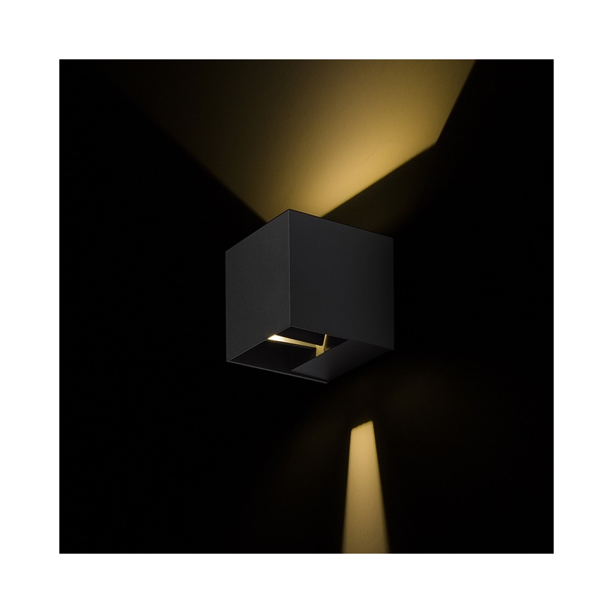 RED - Design Rendl - R12557 - LED Екстериорен аплик CARRE 2xLED/3W/230V IP54