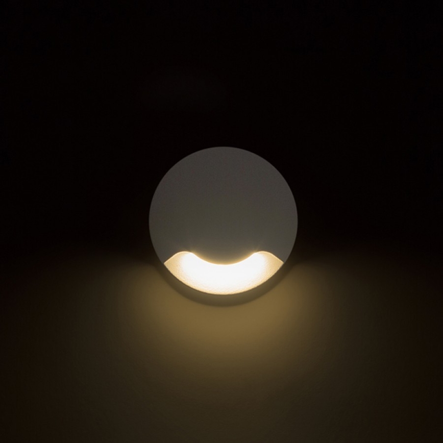 RED - Design Rendl - R12615 - LED Екстериорна лампа за вграждане KICK LED/1W/230V IP54