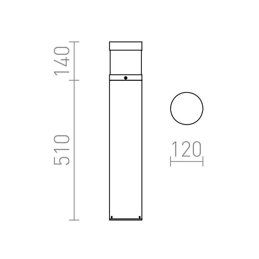 RED - Design Rendl - R12626 - LED Екстериорна лампа ABAX LED/15W/230V IP54 антрацит