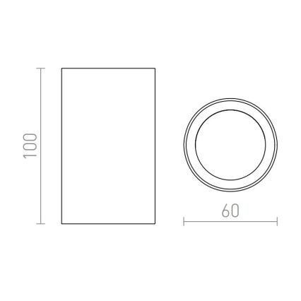 RED - Design Rendl - R12667 - Спот GAYA 1xGU10/35W/230V бял