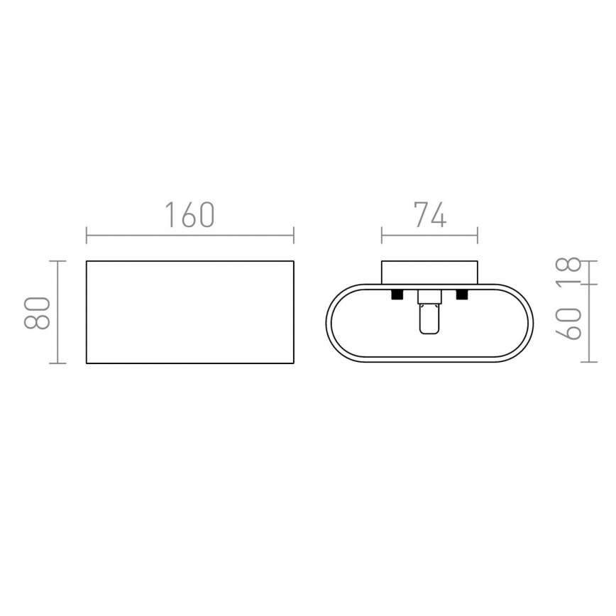 RED - Design Rendl - R12743 - Стенна лампа MARIO 1xG9/33W/230V