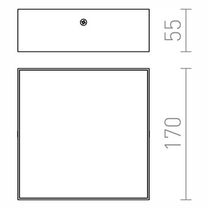 RED - Design Rendl - R12849 - LED Лампа LARISA LED/15W/230V черна