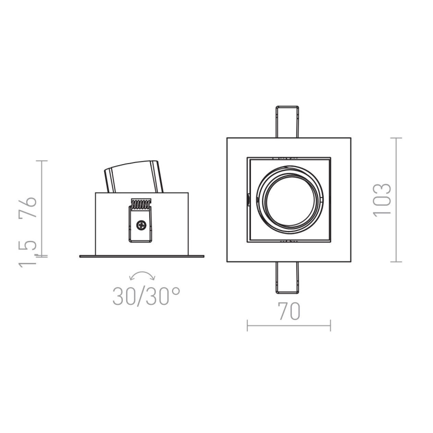 RED - Design Rendl - R12856 - LED Лампа за окачен таван BONDY LED/7W/230V
