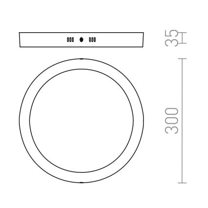 RED - Design Rendl - R12973 - LED Лампа SOCORRO LED/24W/230V