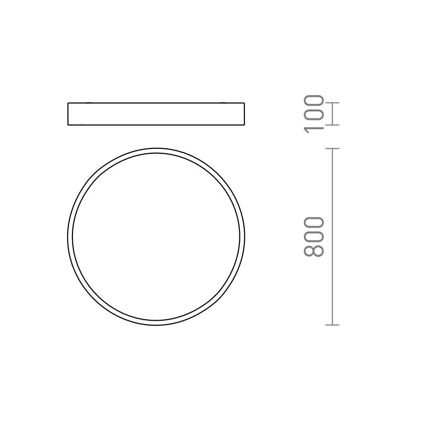 RED - Design Rendl - R13334 - LED Таванна лампа MEZZO LED/100W/230V бяла