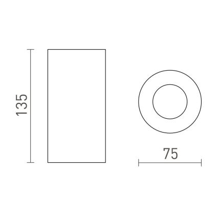 RED - Design Rendl - R13471 - Спот CANTO 1xGU10/8W/230V