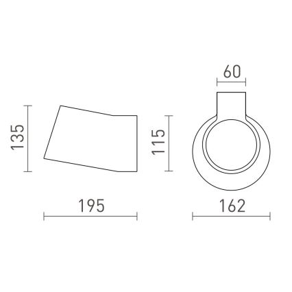 RED - Design Rendl - R13520 - Аплик BENITA 1xE14/25W/230V