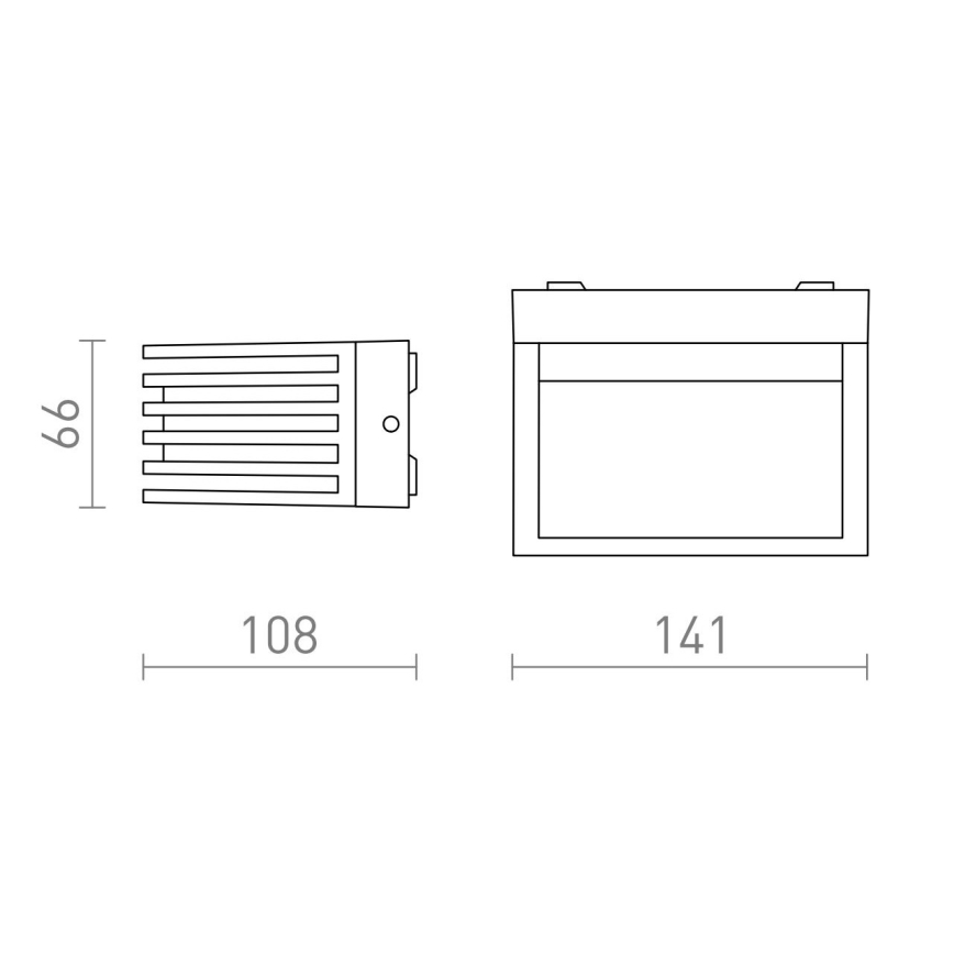 RED - Design Rendl - R13564 - LED Екстериорен аплик CLAIRE LED/6W/230V IP54