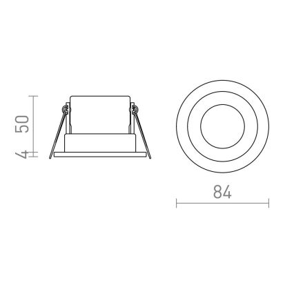 RED - Design Rendl - R13602 - LED Луничка за баня BELLA LED/11W/230V IP65