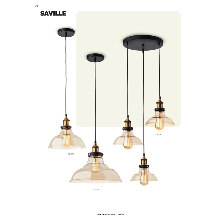 Redo 01-1004 - Полилей на верижка SAVILLE 3xE27/42W/230V