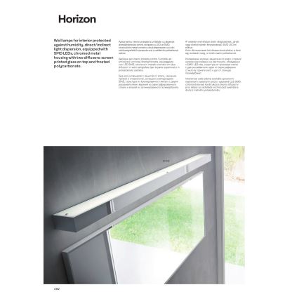 Redo 01-1132 - LED Лампа за огледало в баня HORIZON LED/30W/230V 120 cm IP44