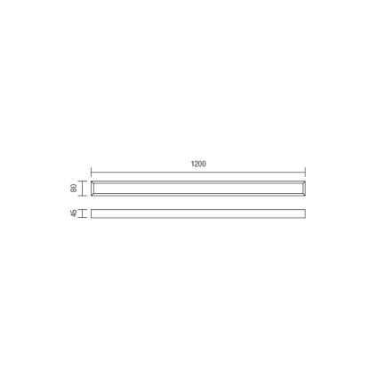 Redo 01-1132 - LED Лампа за огледало в баня HORIZON LED/30W/230V 120 cm IP44