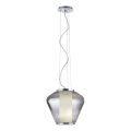 Redo 01-1140 - Пендел FUSION 1xE27/42W/230V Ø 38 см сив