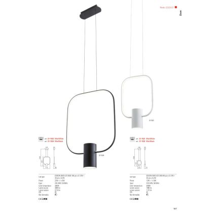 Redo 01-1226 - Димируема LED настолна лампа DOM LED/21W/230V бяла