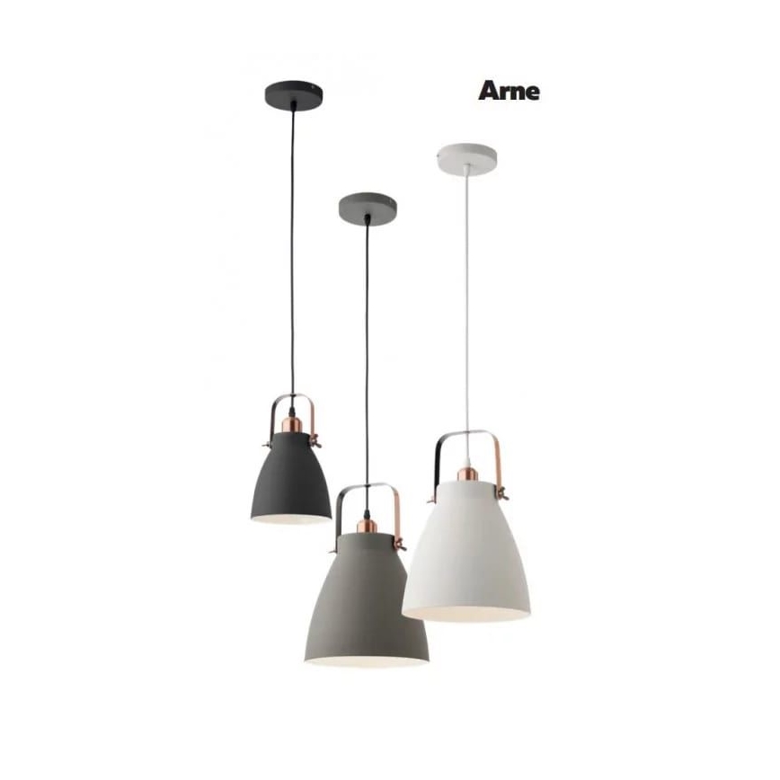 Redo 01-1275 - Пендел ARNE 1xE27/42W/230V сив