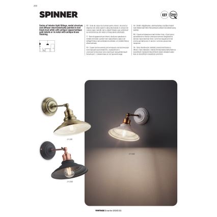 Redo 01-1293 - Полилей на въже SPINNER 1xE27/42W/230V