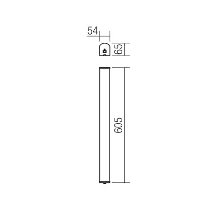 Redo 01-1392 - LED Осветление за стена за баня MARKER LED/10W/230V IP44