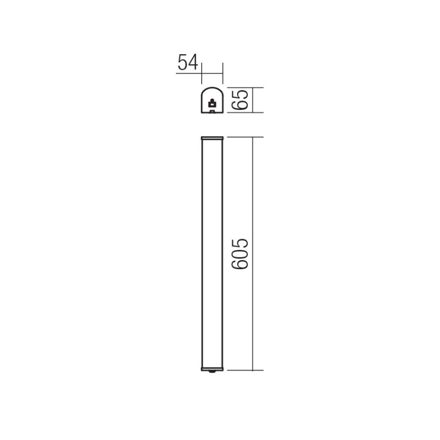 Redo 01-1392 - LED Осветление за стена за баня MARKER LED/10W/230V IP44