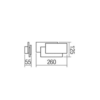 Redo 01-1444 - LED Стенна лампа GAMER 1xLED/12W/230V