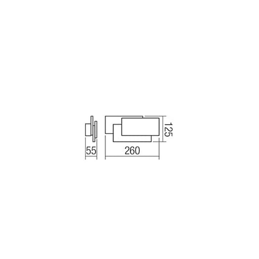 Redo 01-1444 - LED Стенна лампа GAMER 1xLED/12W/230V