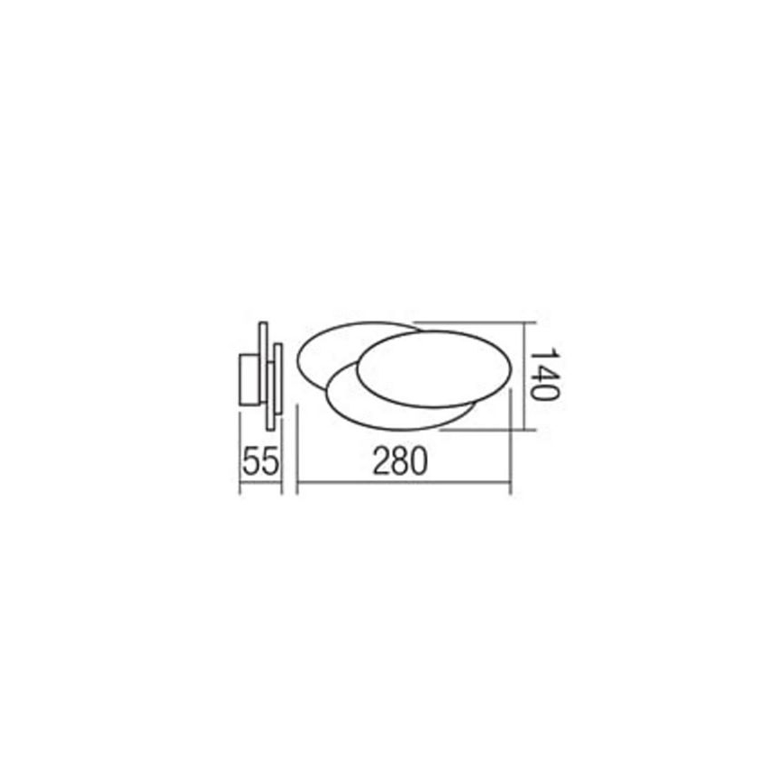 Redo 01-1445 - LED Стенна лампа GAMER 1xLED/12W/230V