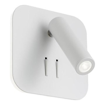 Redo 01-1491 - LED стенено осветително тяло QUDA LED/6W/230V + LED/3W CRI 90 бяло