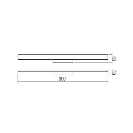Redo 01-1527 - LED За баня Осветление за огледало DAO 1xLED/36W/230V IP44