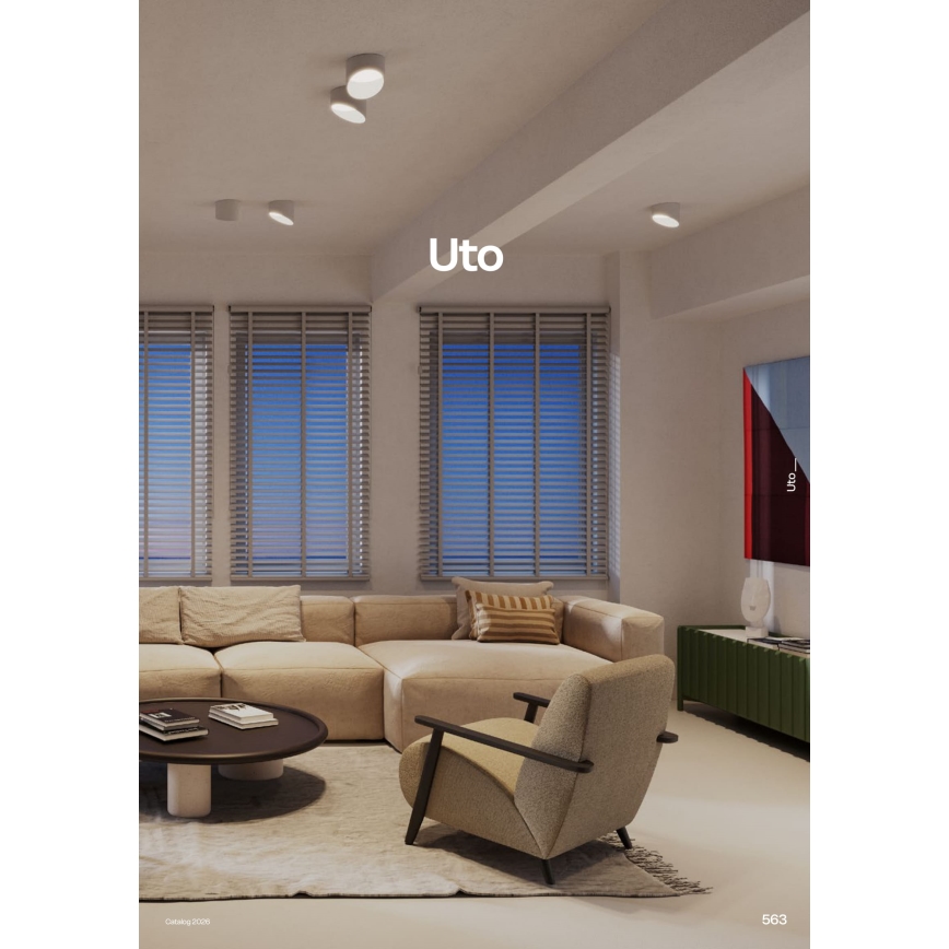 Redo 01-1625 - LED точково осветително тяло UTO LED/6W/230V пр. 9 см бяло