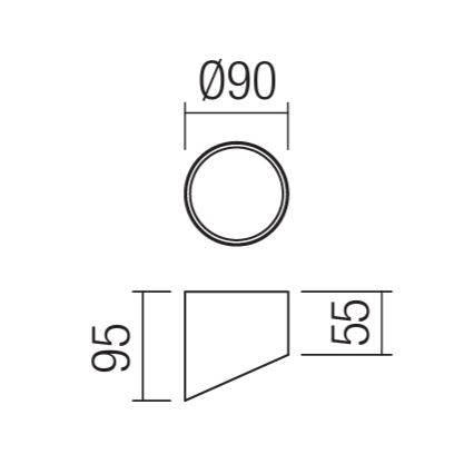 Redo 01-1625 - LED точково осветително тяло UTO LED/6W/230V пр. 9 см бяло