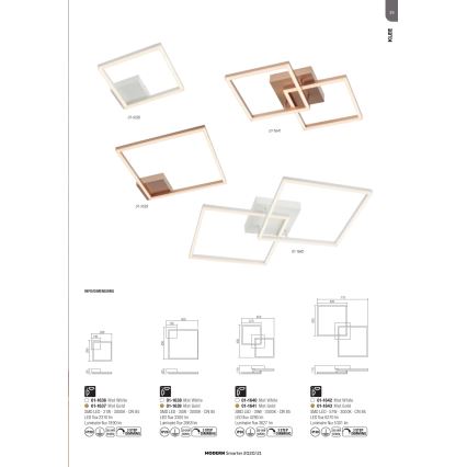 Redo 01-1643 - LED таванна лампа KLEE LED/57W/230V, димируема, златиста