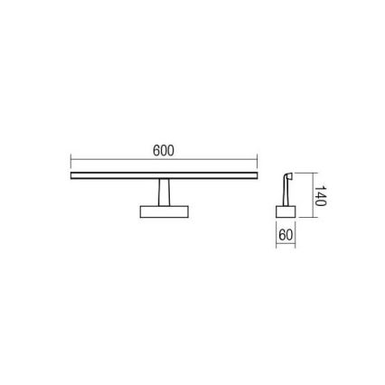 Redo 01-1671 - LED Лампа за огледало за баня NEPTUNE LED/12W/230V IP44
