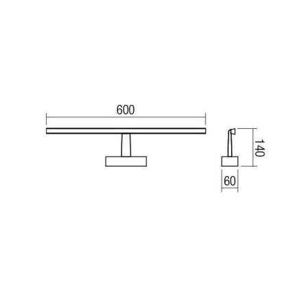 Redo 01-1674 - LED Лампа за огледало за баня NEPTUNE LED/12W/230V IP44