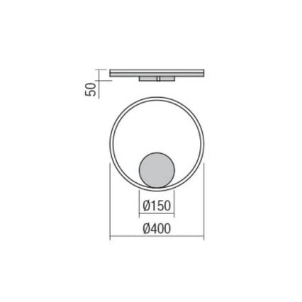 Redo 01-1699 - LED Аплик ORBIT LED/28W/230V