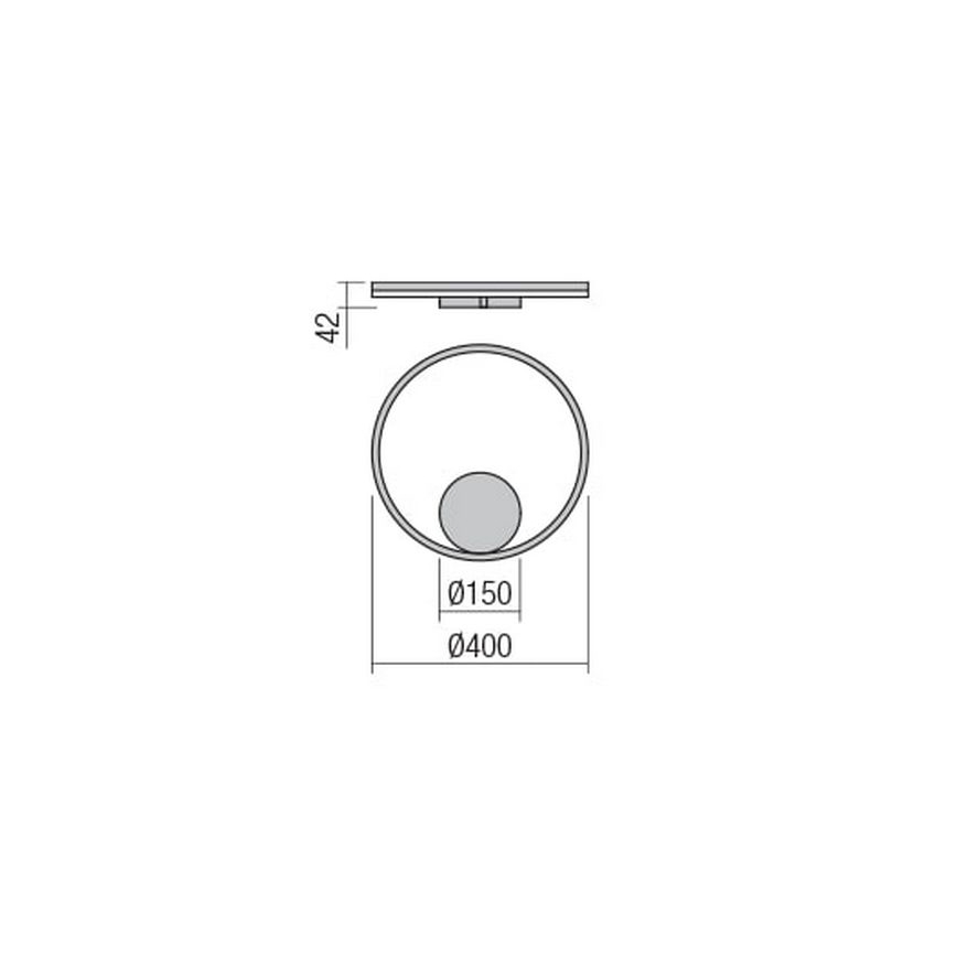 Redo 01-1701 - LED Аплик ORBIT LED/28W/230V