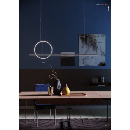 Redo 01-1735 - LED Димируем пендел GIOTTO LED/46W/230V черен