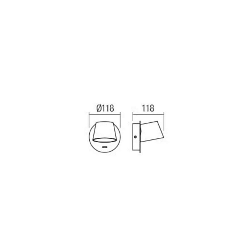 Redo 01-1738 - LED Аплик SHAKER LED/6W/230V