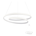 Redo 01-1795 - LED регулируема висяща лампа на кабел TORSION LED/40W/230V диаметър 74 см бяла