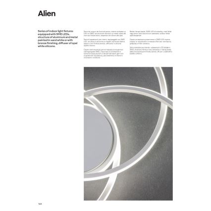 Redo 01-1802 - LED Димируем плафон ALIEN LED/60W/230V 3000K Ø 70 см бронзов