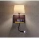 Redo 01-1808 - LED Стенна лампа TOMO 1xE27/42W/230V+1xLED/3W