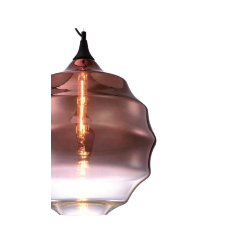 Redo 01-1846 - Пендел SLAG 1xE27/42W/230V Ø 40 см меден