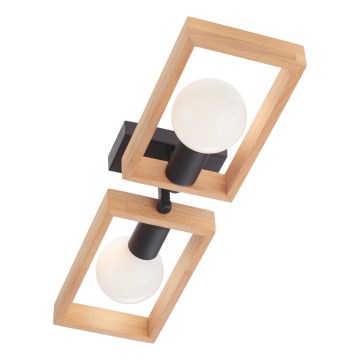 Redo 01-1968 - Плафон TIMBER 2xE27/42W/230V бук