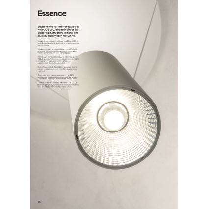 Redo 01-1970 - LED Димируем пендел ESSENCE LED/24W/230V CRI 90 3000K бял