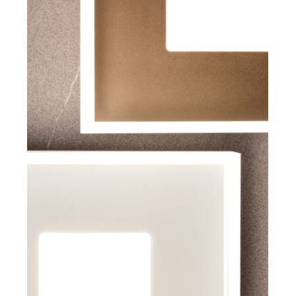 Redo 01-1998 - Димируемо LED таванно осветително тяло MAYA LED/42W/230V 42,5x42,5 cm златно