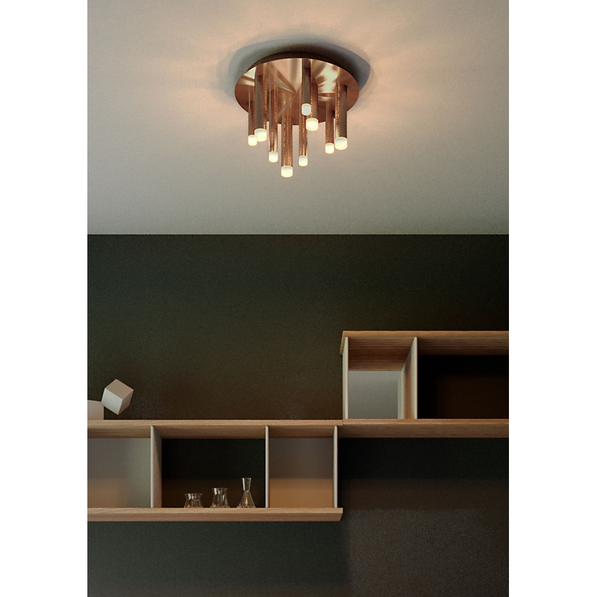 Redo 01-2040 - LED Плафониера MADISON 9xLED/4W/230V меден