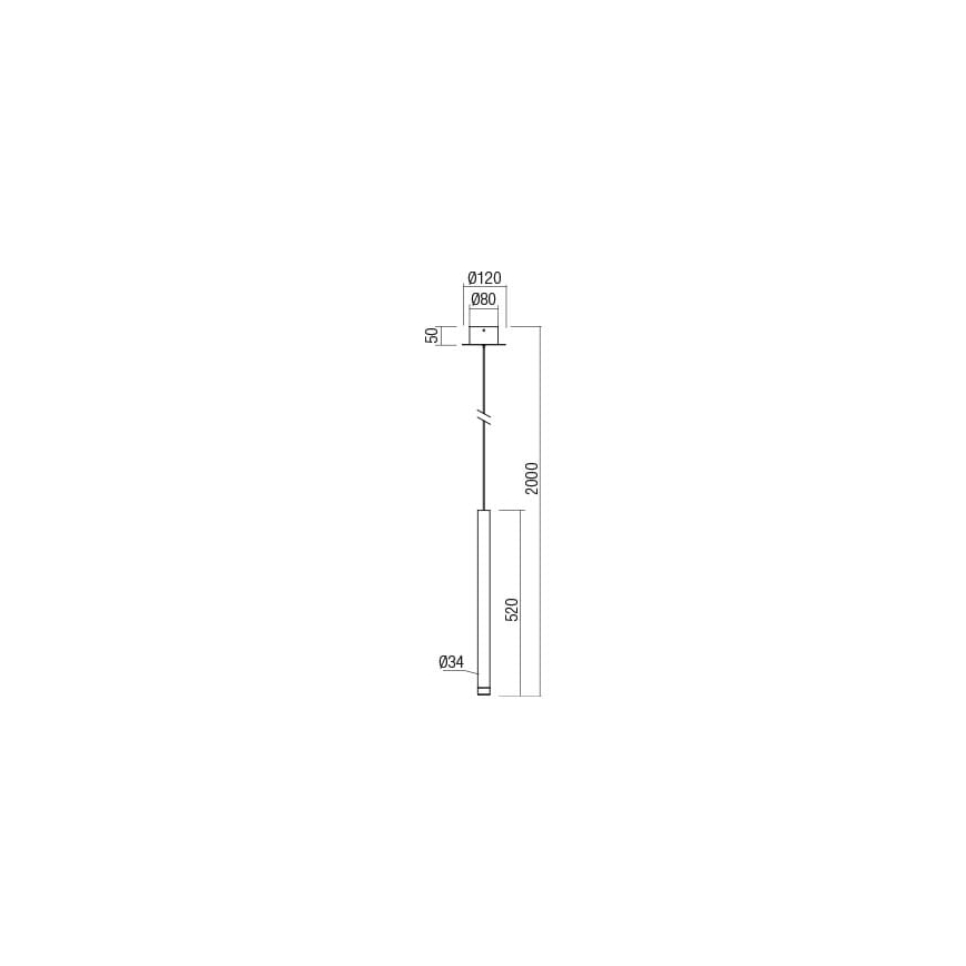 Redo 01-2044 - LED Пендел MADISON LED/4W/230V меден
