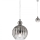 Redo 01-2063 - Пендел PLUMEN 1x/E14/40W/230V Ø 15 см сив